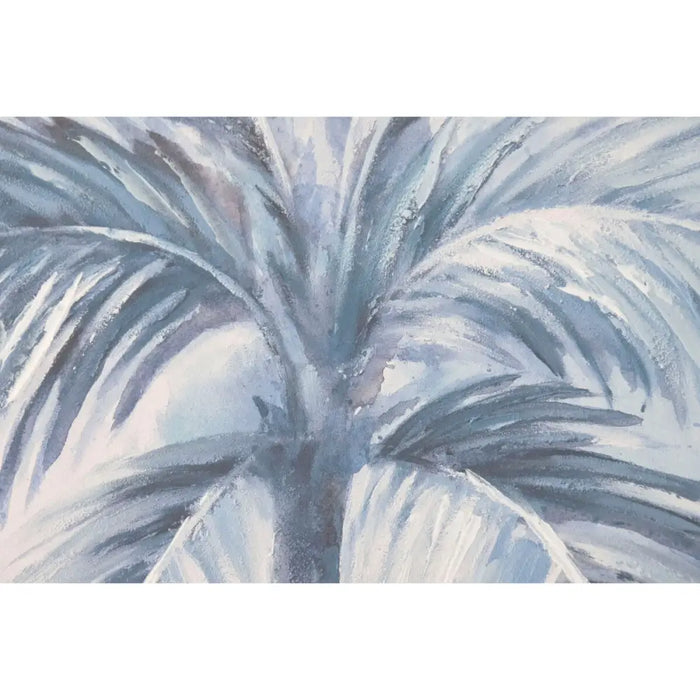 Canvas Home ESPRIT Blue White Palms Tropical 82,5 x 3,5 x 122,5 cm (2 Units) - Декорация и Осветление<<<Дом