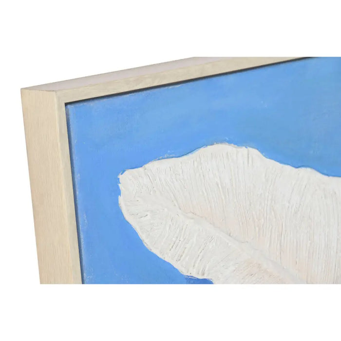 Canvas Home ESPRIT Blue White Sheets Tropical 82,5 x 4,5 x 122,5 cm (2 Units) - Декорация и Осветление<<<Дом
