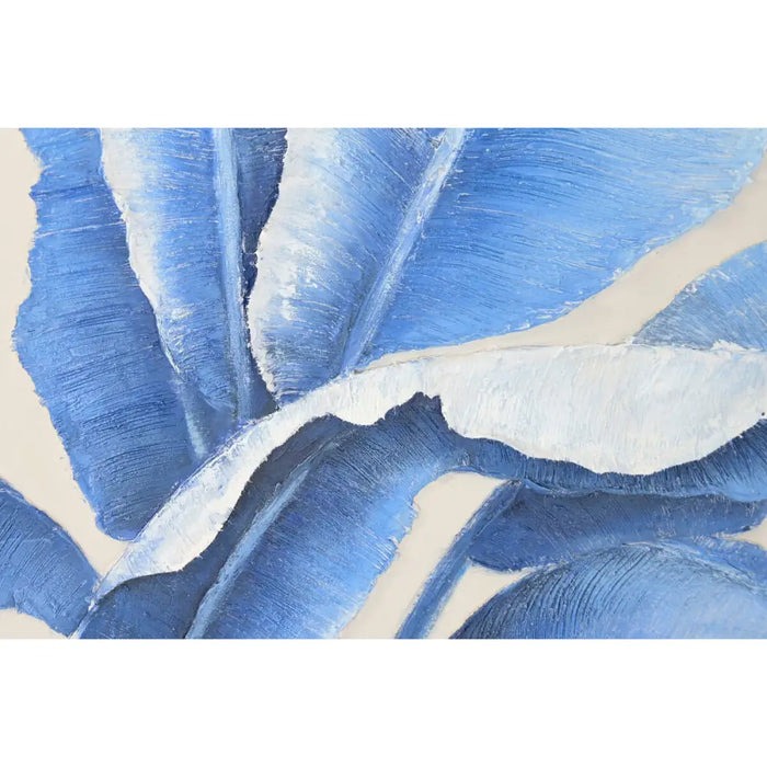 Canvas Home ESPRIT Blue White Sheets Tropical 82,5 x 4,5 x 122,5 cm (2 Units) - Декорация и Осветление<<<Дом