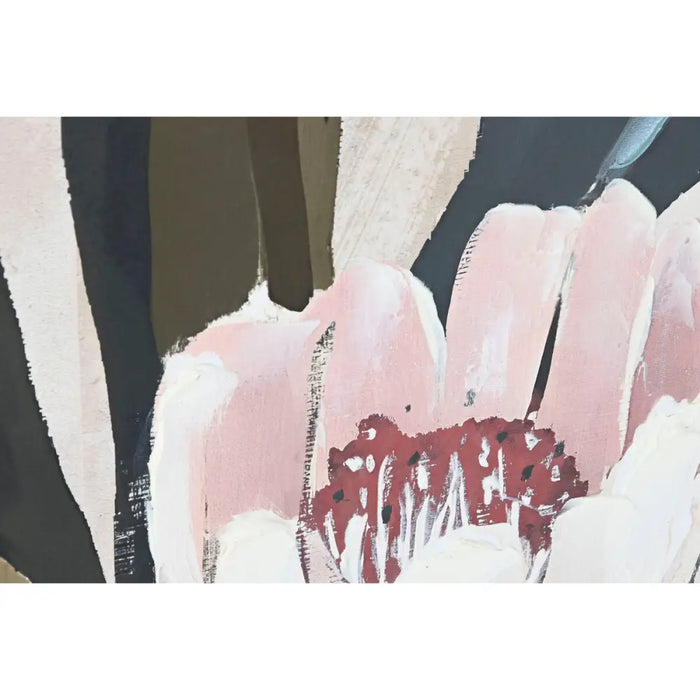 Canvas Home ESPRIT Green Pink Flowers Modern (2 Units) - Декорация и Осветление<<<Дом Градина<<<BigBuy&&&Картини и