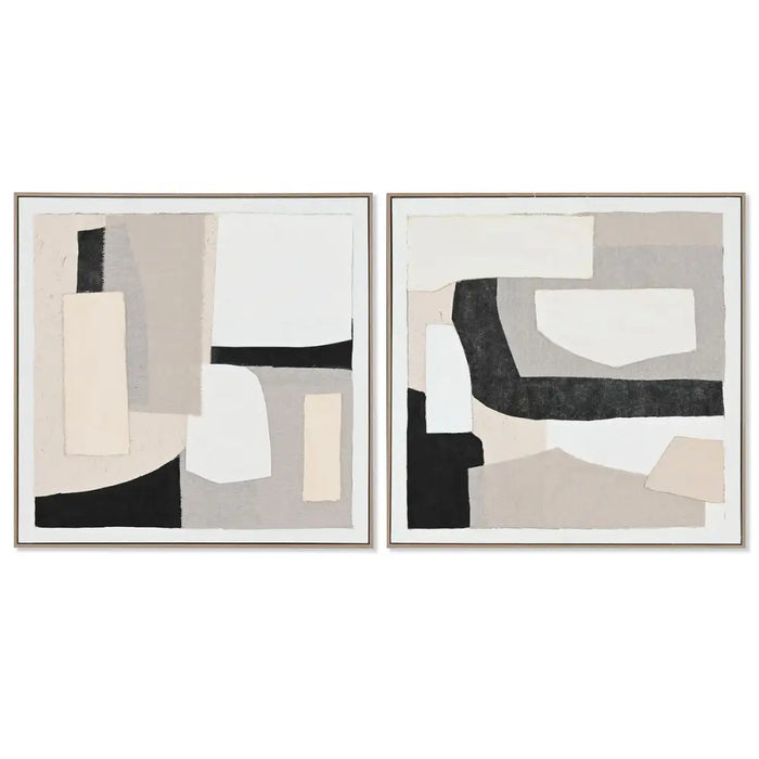 Canvas Home ESPRIT Pinewood Canvas 82 x 4,5 x 82 cm 82,3 x 4,5 x 82,3 cm - Картини и плакати<<<Декорация и