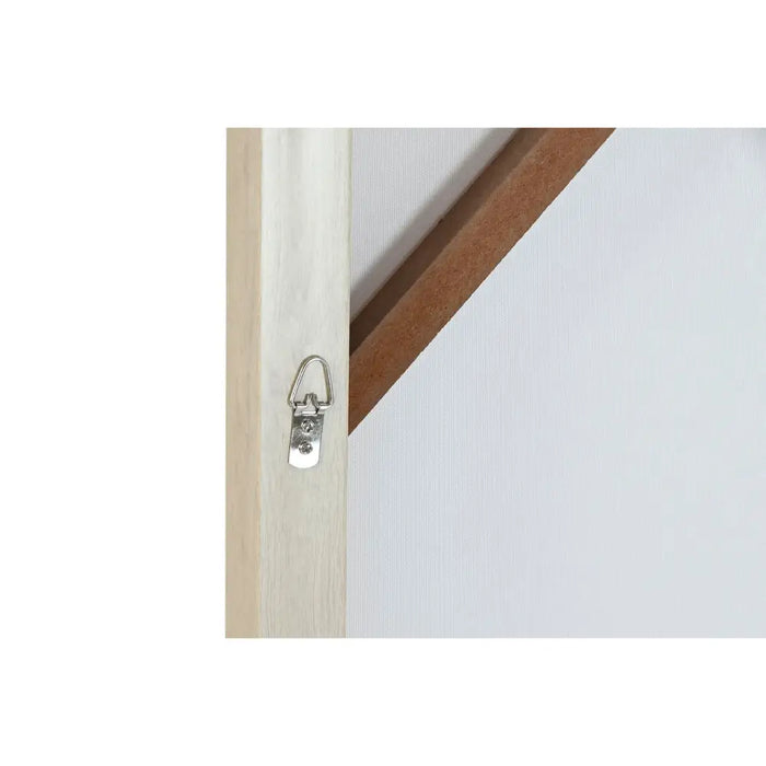 Canvas Home ESPRIT White Beige Dress Scandinavian 82,5 x 3,5 x 82,5 cm (2 Units) - Декорация и Осветление<<<Дом