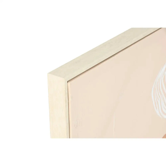 Canvas Home ESPRIT White Beige Dress Scandinavian 82,5 x 3,5 x 82,5 cm (2 Units) - Декорация и Осветление<<<Дом