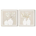 Canvas Home ESPRIT White Beige Vase Cottage 62 x 4,5 x 62 cm (2 Units) - Декорация и Осветление<<<Дом