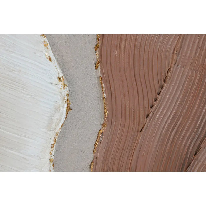 Canvas Home ESPRIT White Brown Abstract Scandinavian 50 x 3 x 100 cm (2 Units) - Декорация и Осветление<<<Дом