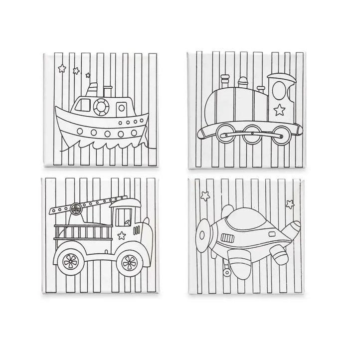 Canvas Pincello Wood Cloth 12 Units - Декорация и Осветление<<<Дом Градина<<<BigBuy&&&Картини и плакати<<<Декорация и