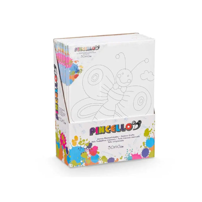 Canvas Pincello Wood Cloth 8 Units - Декорация и Осветление<<<Дом Градина<<<BigBuy&&&Картини и плакати<<<Декорация и