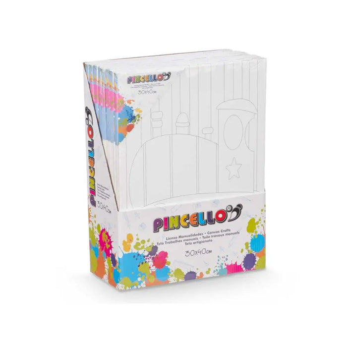 Canvas Pincello Wood Cloth 8 Units - Декорация и Осветление<<<Дом Градина<<<BigBuy&&&Картини и плакати<<<Декорация и