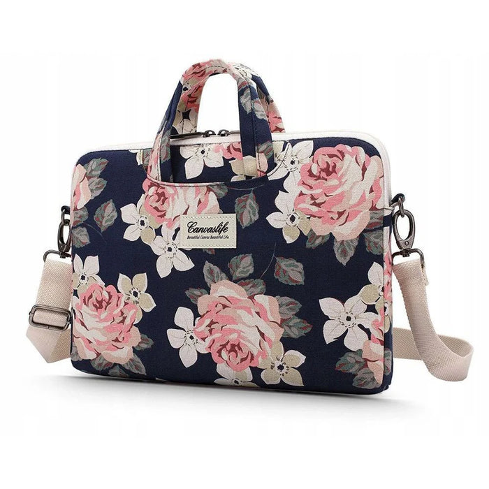 Canvaslife Briefcase Laptop Bag 13-14’’ - Navy Blue/Pink - Laptop bags<<<HurtelXML