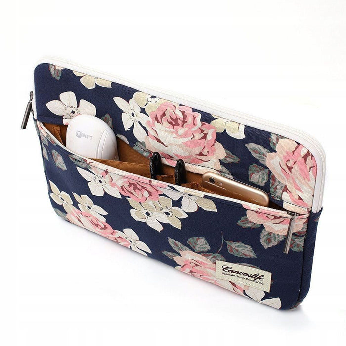 Canvaslife Sleeve for 15-16&#39;&#39; laptop - navy blue and pink