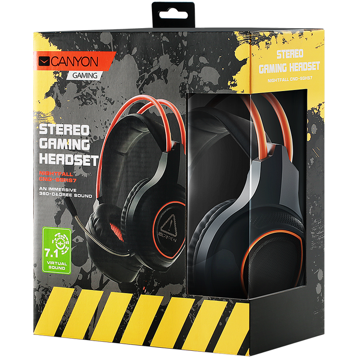 Canyon CND-SGHS7 Gaming Headset - Слушалки<<<Периферия<<<Компютри и периферия<<<TechMart&&&Слушалки<<<Аудио<<<ТВ Аудио