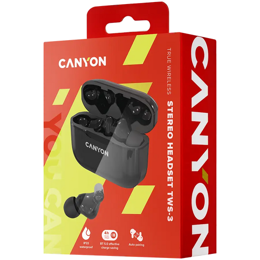 CANYON CNE-CBTHS3B headphones - Аудио слушалки<<<Телефони и таблети<<<TechMart&&&Слушалки<<<Аудио<<<ТВ Аудио