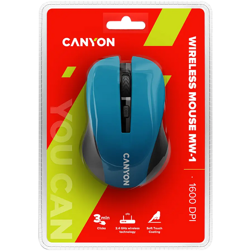 Canyon CNE-CMSW1BL mouse - Мишки<<<Периферия<<<Компютри и периферия<<<TechMart