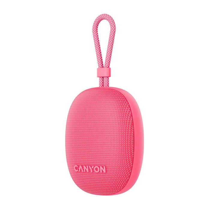Bluetooth speaker CANYON CNE-CBTSP12PK 4 W, BLUETOOTH, BATTERY UP TO 12 HOURS, PINK