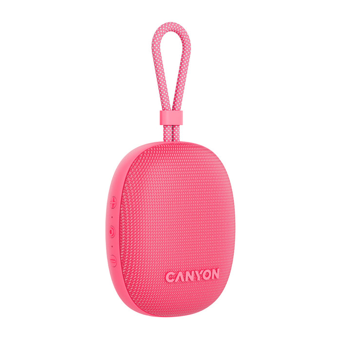 Bluetooth speaker CANYON CNE-CBTSP12PK 4 W, BLUETOOTH, BATTERY UP TO 12 HOURS, PINK