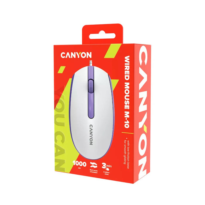 Mouse CANYON M-10 CNE-CMS10WL WHITE/PURPLE
