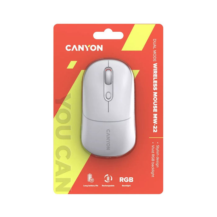 Mouse CANYON MW-22 WHITE CNS-CMSW22SW RGB
