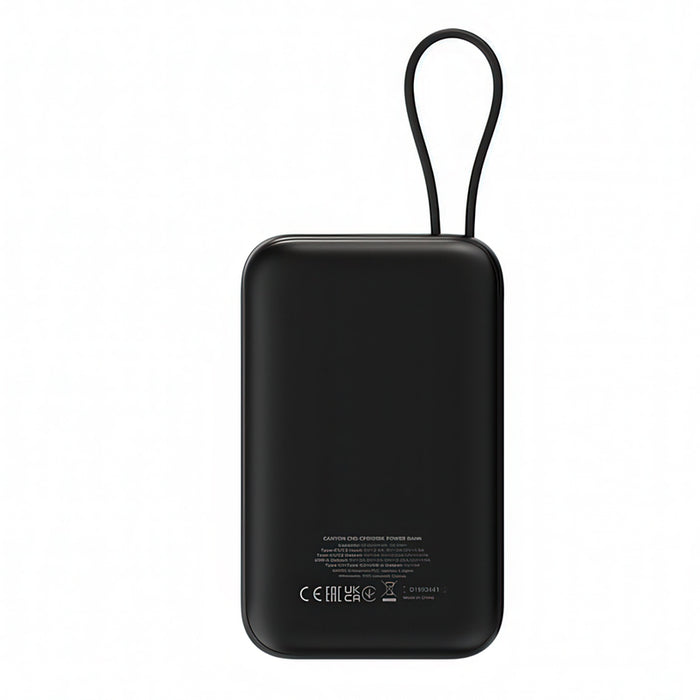 CANYON POWER BANK 10000 mAh CNS-CPB101BK Built-in USB-C cable