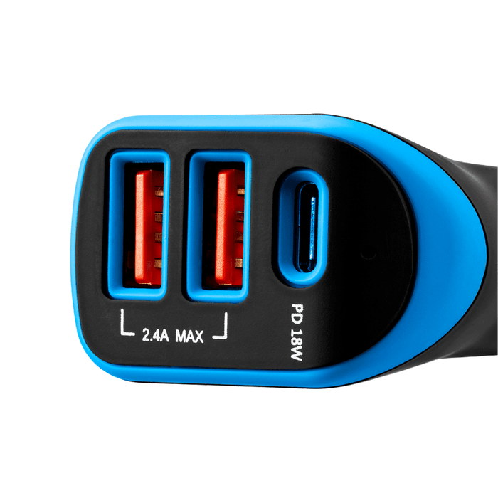 Charger Canyon CNE-CCA08PU 2xUSB 12-24/5V 2.4A 1xUSB-C PD 18W