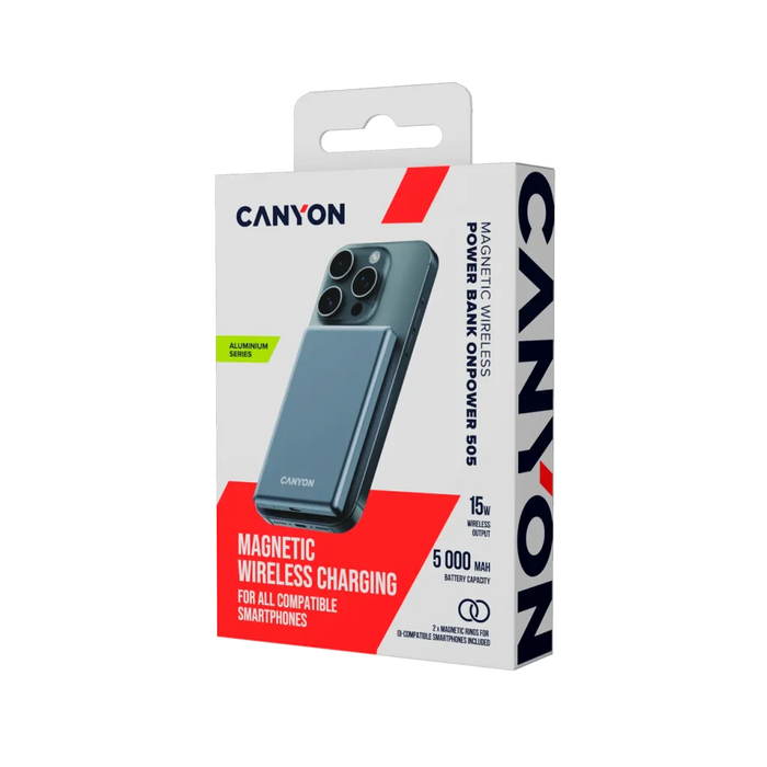 Canyon CNS-CPB505DG 5000 mAh Slim External Battery