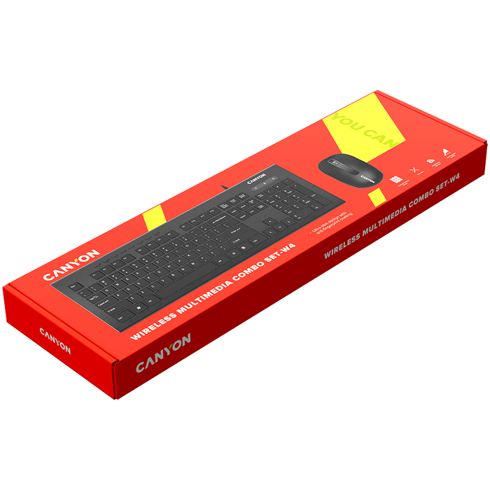 Keyboard and mouse Canyon CNS-HSETW4-BG