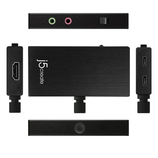 Capture adapter j5 create JVA02 HDMI to USB-C PD Black - TV Тунери и Видео устройства<<<Компютърни
