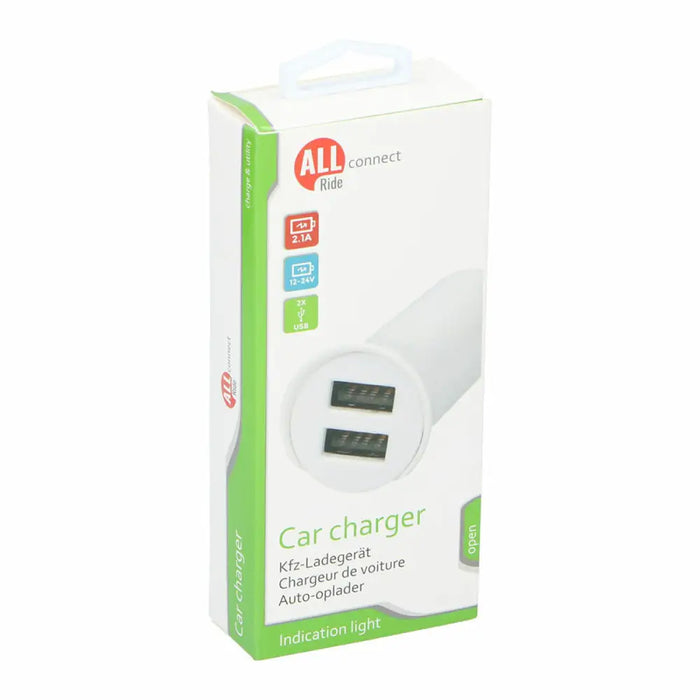 Car Charger All Ride 2,1 A 12-24 V USB - Електроника Телефони и таблети<<<Компютри| Електроника<<<BigBuy&&&USB зарядни