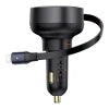 Car Charger Baseus Enjoyment Pro with lightning cable + USB-C 55W (black) - Car chargers<<<Chargers<<<GSM