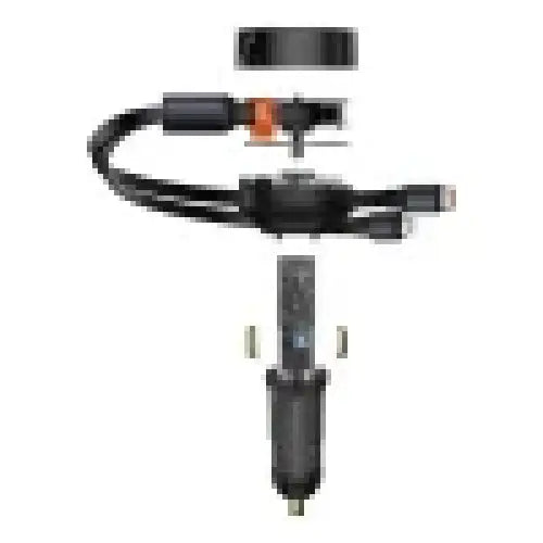 Car Charger Baseus Enjoyment with cable USB-C + Lightning 3A 30W (Black) - Car chargers<<<Chargers<<<GSM