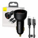 Car charger Baseus Superme USB USB-C 100W + USB-C cable (black) - Car chargers<<<Chargers<<<GSM