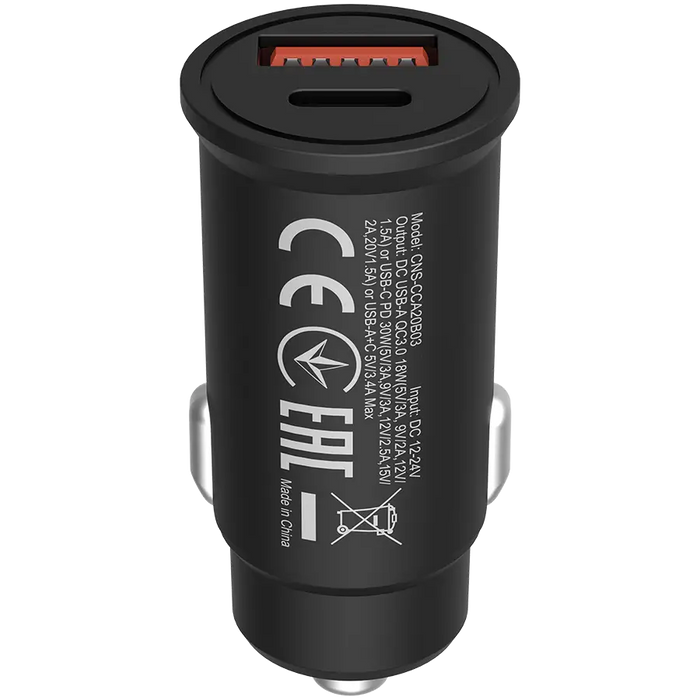 Car charger CANYON CNS-CCA20B03 - Аксесоари за смартфон<<<Аксесоари<<<TechMart&&&Аксесоари за смартфон<<<Телефони и