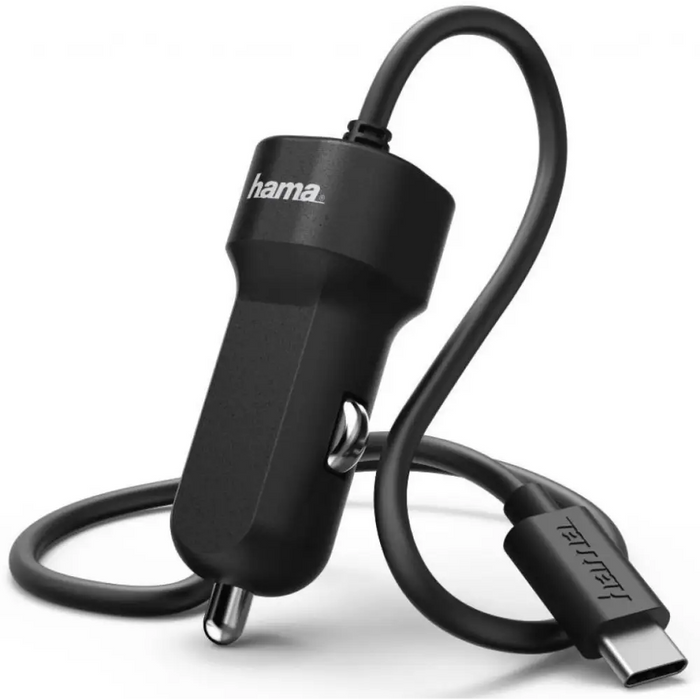 Car charger HAMA-173618 12V/USB-C 3A black - Аксесоари за смартфон<<<Аксесоари<<<TechMart&&&Аксесоари за