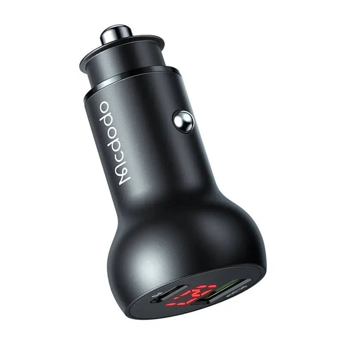 Car Charger Mcdodo CC-7030 USB + USB-C with Display 45W (Black) - Car chargers<<<Chargers<<<GSM Accessories<<<InnproXML