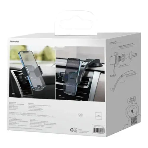 Car holder Baseus Easy Control Clamp for grille / dashboard (black) - Phone holders<<<Car