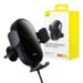car holder with inductive charger Baseus LightChaser (Black) - Phone holders<<<Car accessories<<<InnproXML