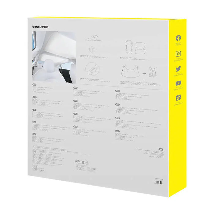 Car Skylight Sunshade Single Layer Version Baseus T-Space for Tesla Model 3 (white) - Other<<<Car