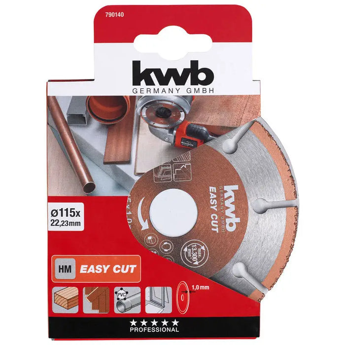 CARBIDE CUTTING DISC KWB 115x1x22.23 - Дискове за ъглошлайфи<<<Консумативи за електроинструменти<<<Инструменти и