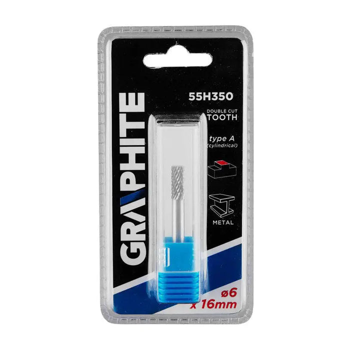 CARBIDE MILLER FOR METAL 6X16 MM GRAPHITE 55H350 - Метални четки<<<Консумативи за електроинструменти<<<Инструменти и