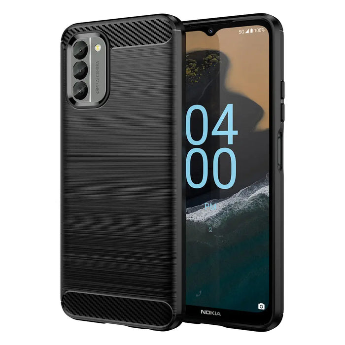Carbon Case cover for Nokia G400 flexible silicone carbon cover black - Cell phone cases and covers<<<HurtelXML