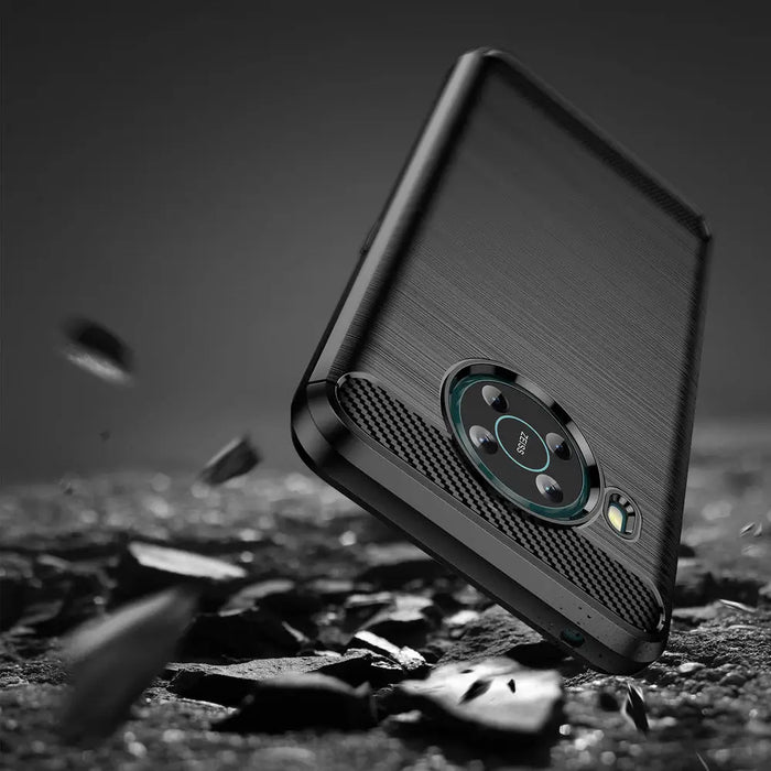 Carbon Case Flexible cover for Nokia X100 black - Cell phone cases and covers<<<HurtelXML