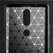 Carbon Case Flexible Cover TPU Case for Nokia 2.4 black - Cell phone cases and covers<<<HurtelXML