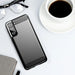 Carbon Case Flexible Cover TPU Case for Samsung Galaxy S21+ 5G (S21 Plus 5G) black - Cell phone cases
