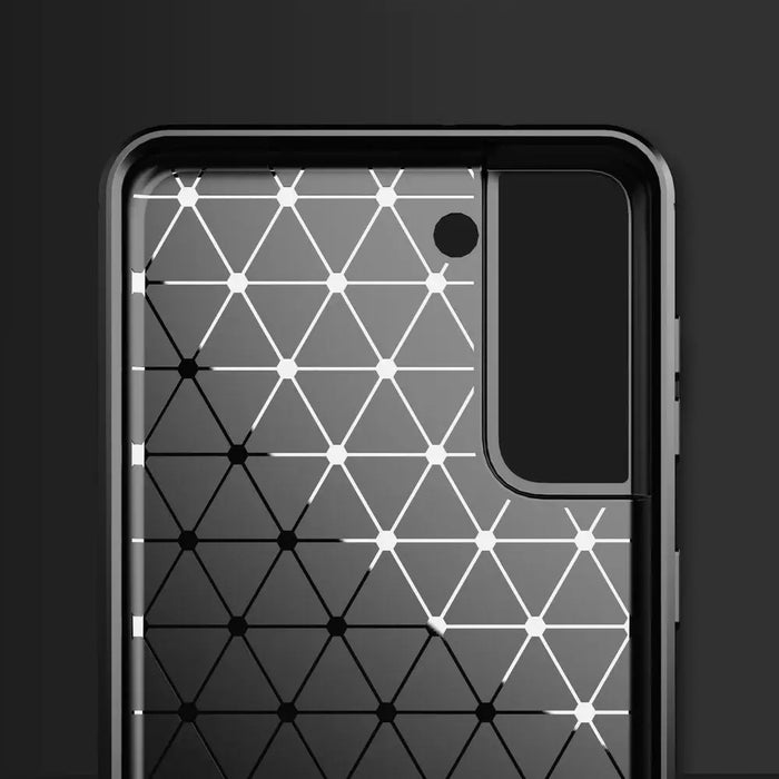 Carbon Case Flexible Cover TPU Case for Samsung Galaxy S21+ 5G (S21 Plus 5G) black - Cell phone cases
