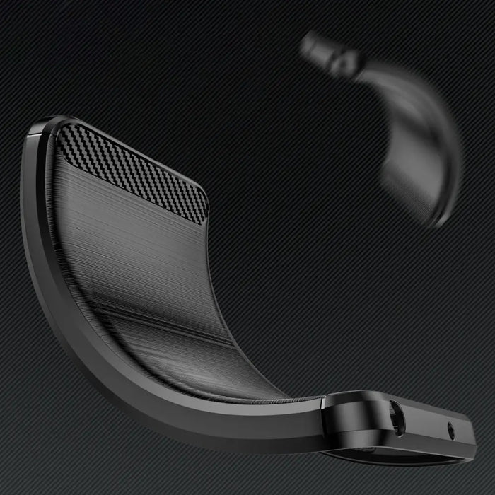 Carbon Case flexible silicone for Xiaomi 14T - black - Cell phone cases and covers<<<HurtelXML