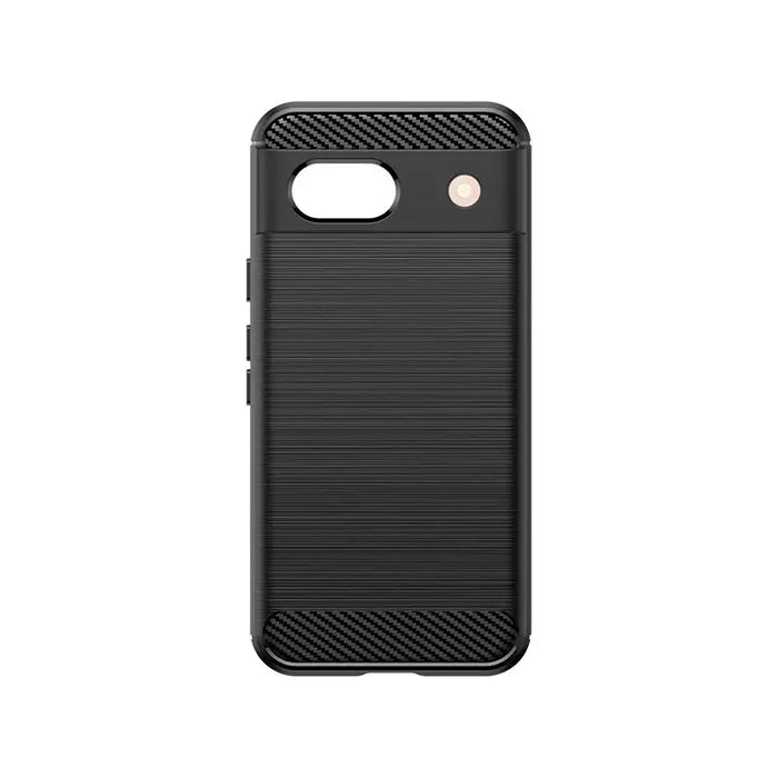 Carbon Case for Google Pixel 8A Flexible Silicone Carbon Cover - Black - Cell phone cases and covers<<<HurtelXML