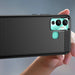 Carbon Case case for Infinix Hot 12 Play NFC / Hot 12 Play flexible silicone carbon cover black - Cell phone cases