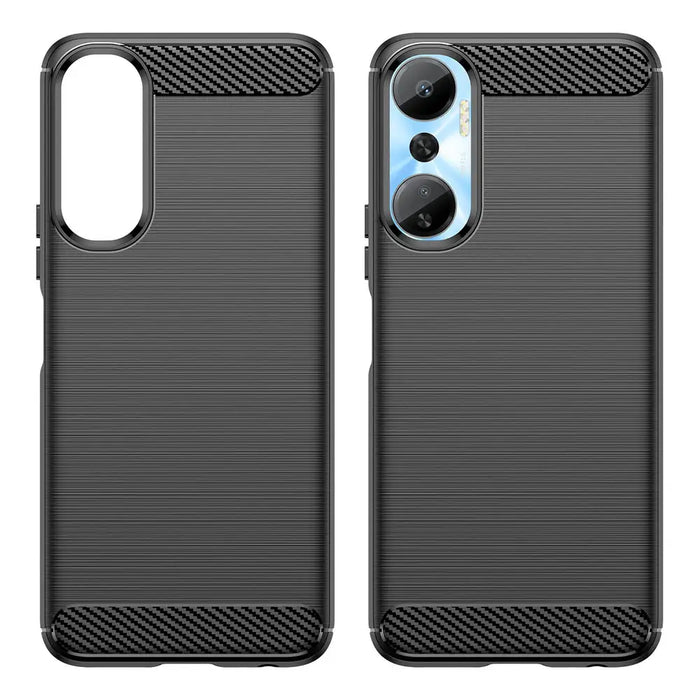 Carbon Case case for Infinix Hot 20 flexible silicone carbon cover black - Cell phone cases and covers<<<HurtelXML