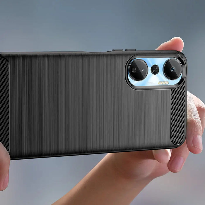 Carbon Case case for Infinix Hot 20 flexible silicone carbon cover black - Cell phone cases and covers<<<HurtelXML