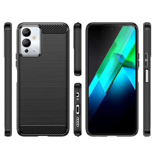 Carbon Case case for Infinix Note 12i flexible silicone carbon cover black - Cell phone cases and covers<<<HurtelXML