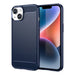 Carbon Case for iPhone 14 Plus flexible gel back cover blue - Cell phone cases and covers<<<HurtelXML